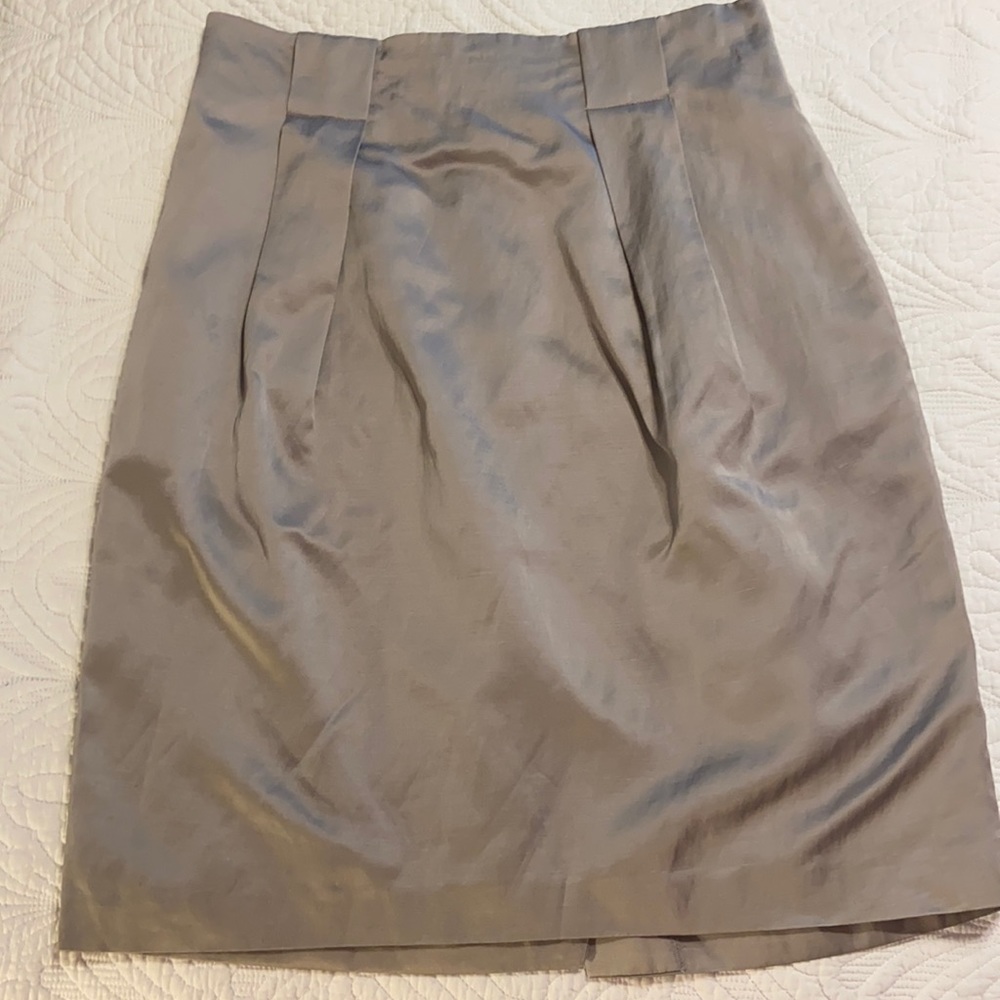 EUC Club Monaco Taupe Silky Skirt